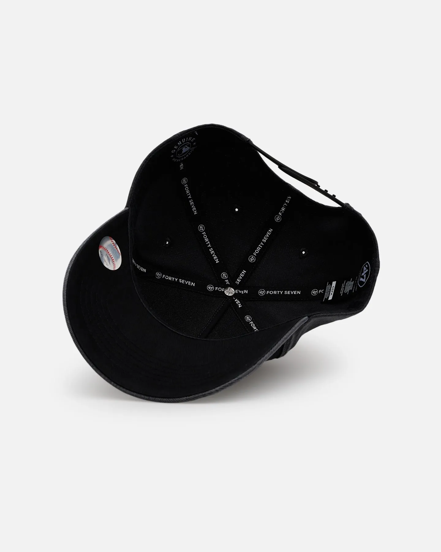 47 Brand Chicago White Sox 'Washed Black' Offside DT Snapback Washed Black