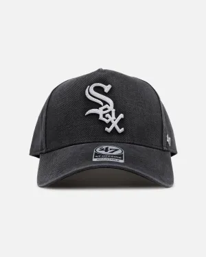 47 Brand Chicago White Sox 'Washed Black' Offside DT Snapback Washed Black