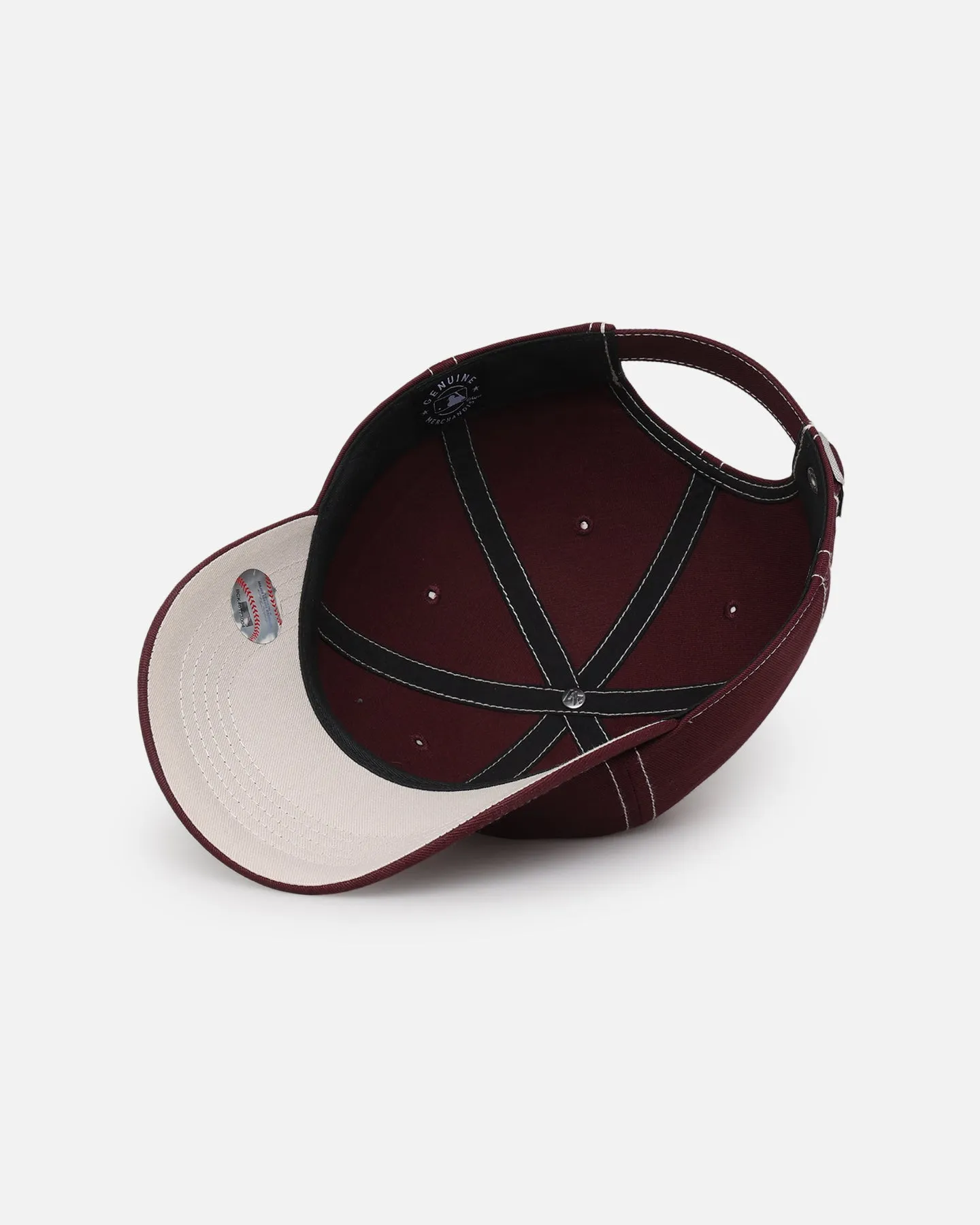 47 Brand Los Angeles Dodgers 47 Clean Up Strapback Dark Maroon