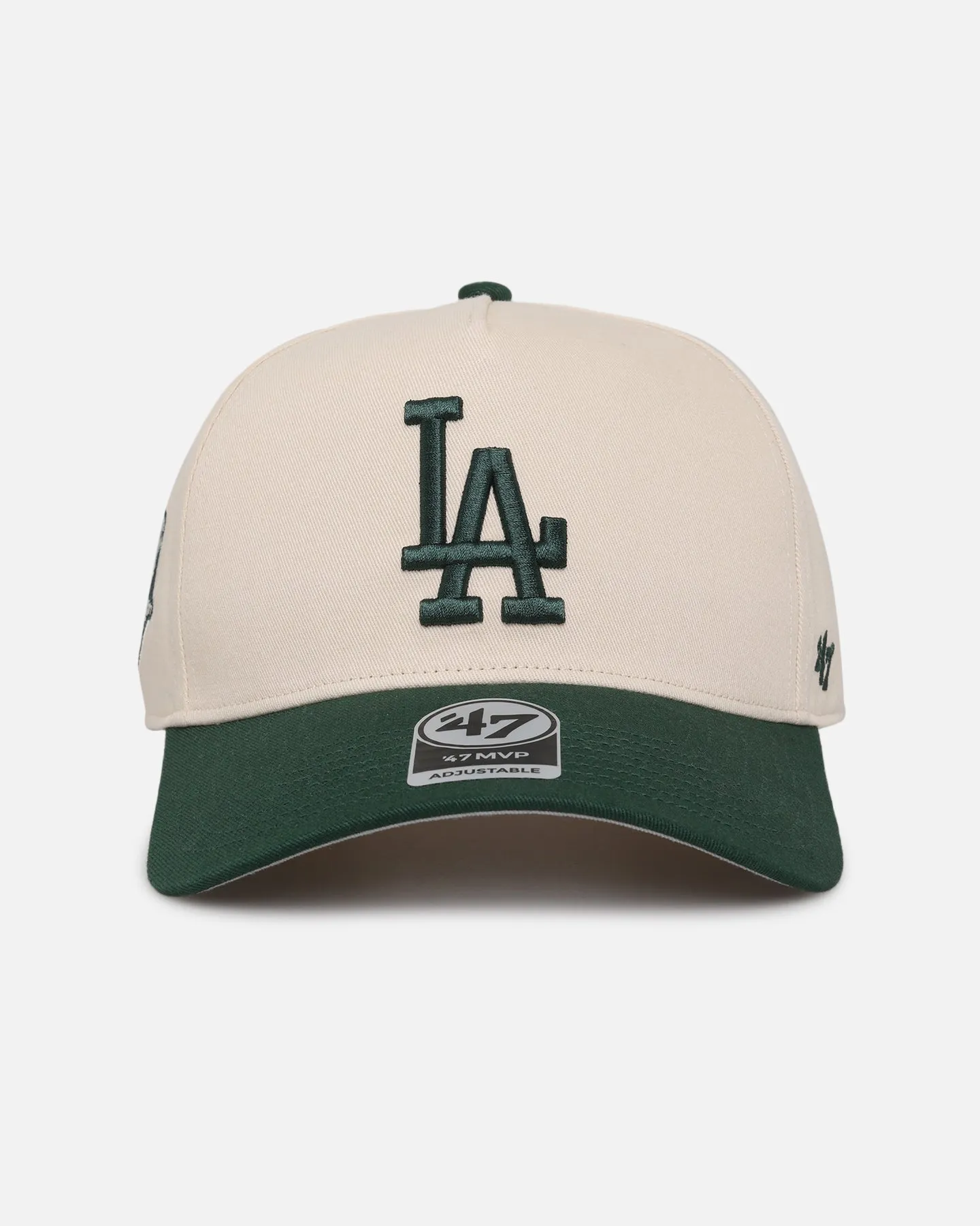 47 Brand Los Angeles Dodgers 'Two-Tone Dodgers' 47 MVP DT Snapback Natural/Dark Green