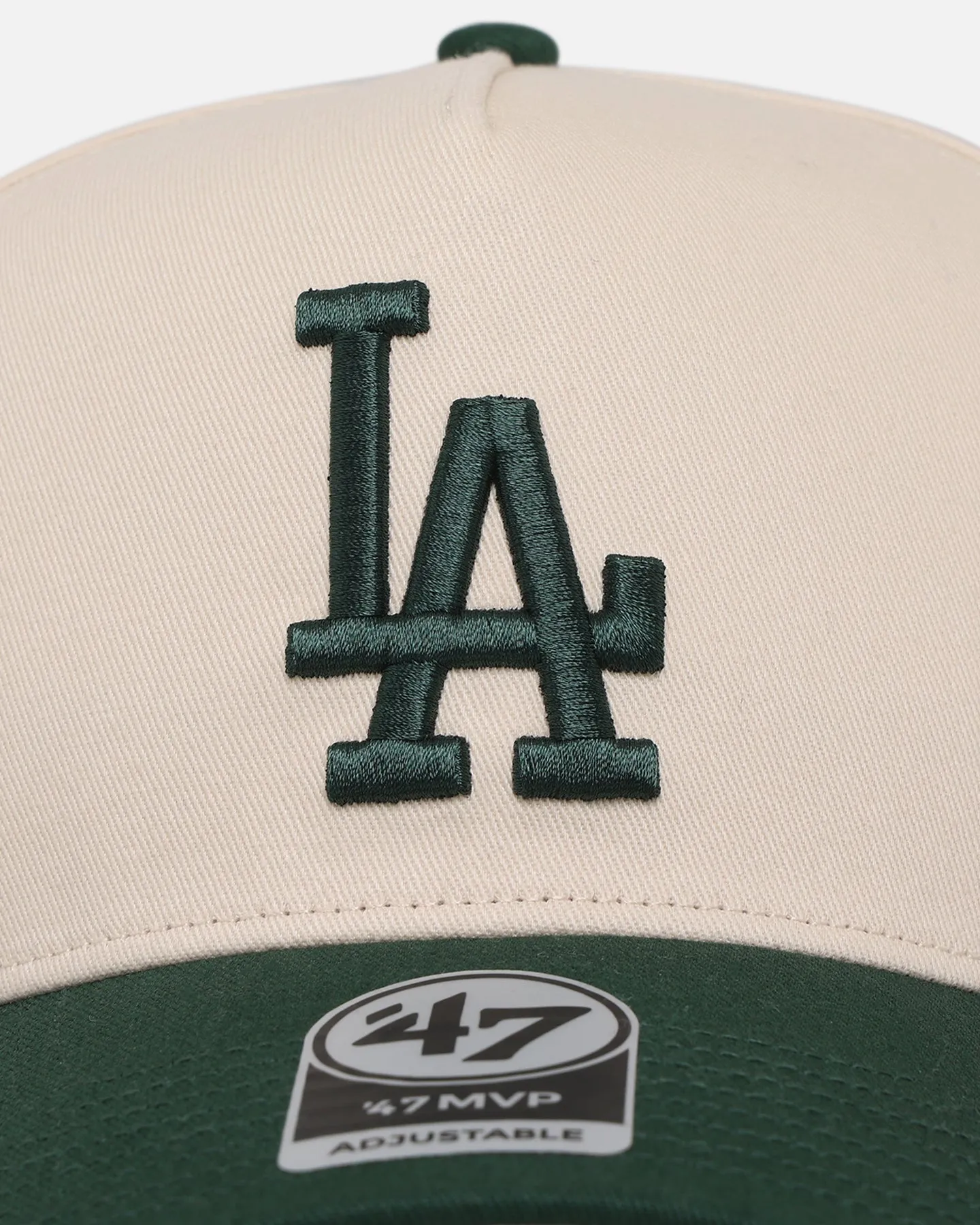 47 Brand Los Angeles Dodgers 'Two-Tone Dodgers' 47 MVP DT Snapback Natural/Dark Green
