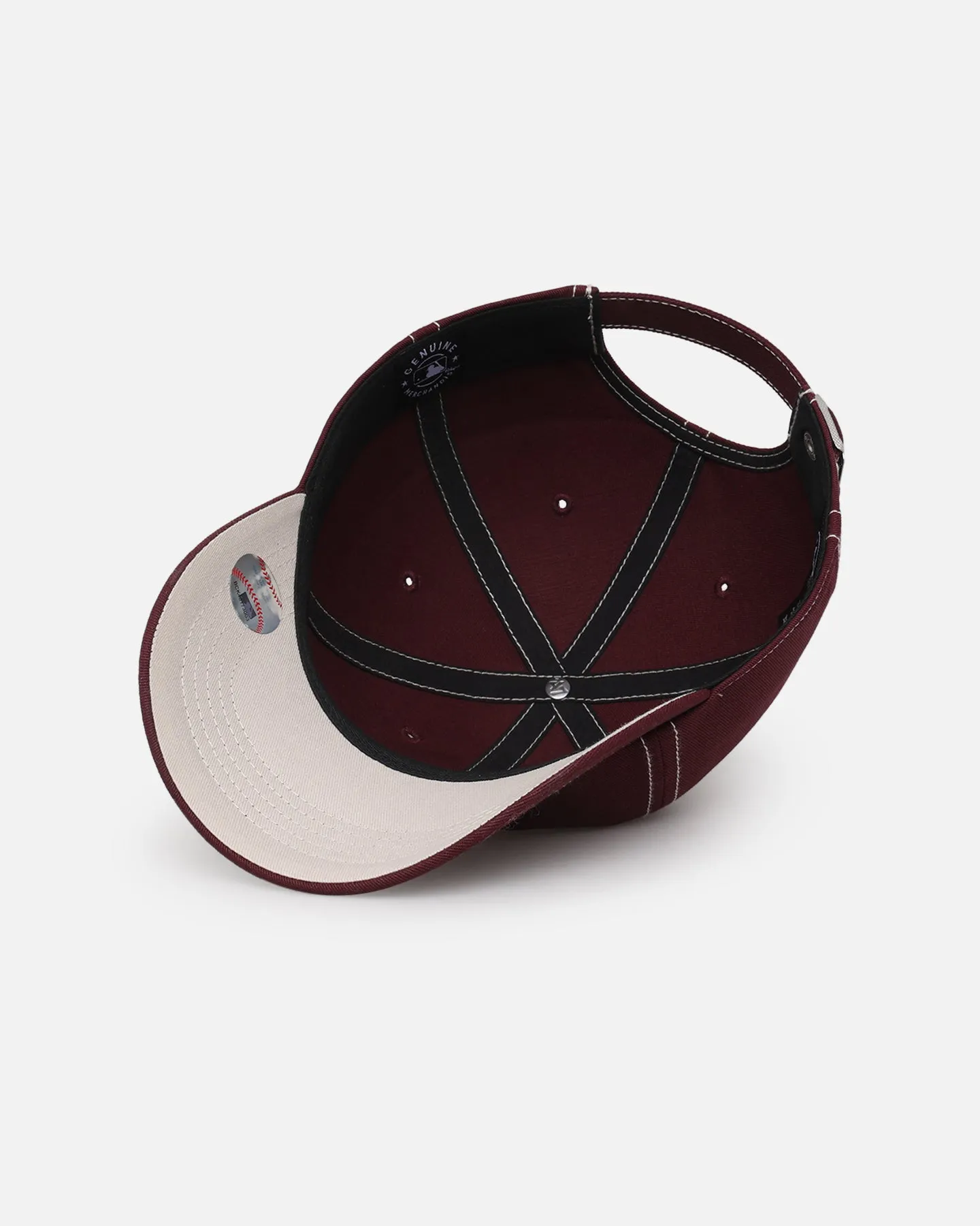 47 Brand New York Yankees 47 Clean Up Strapback Dark Maroon