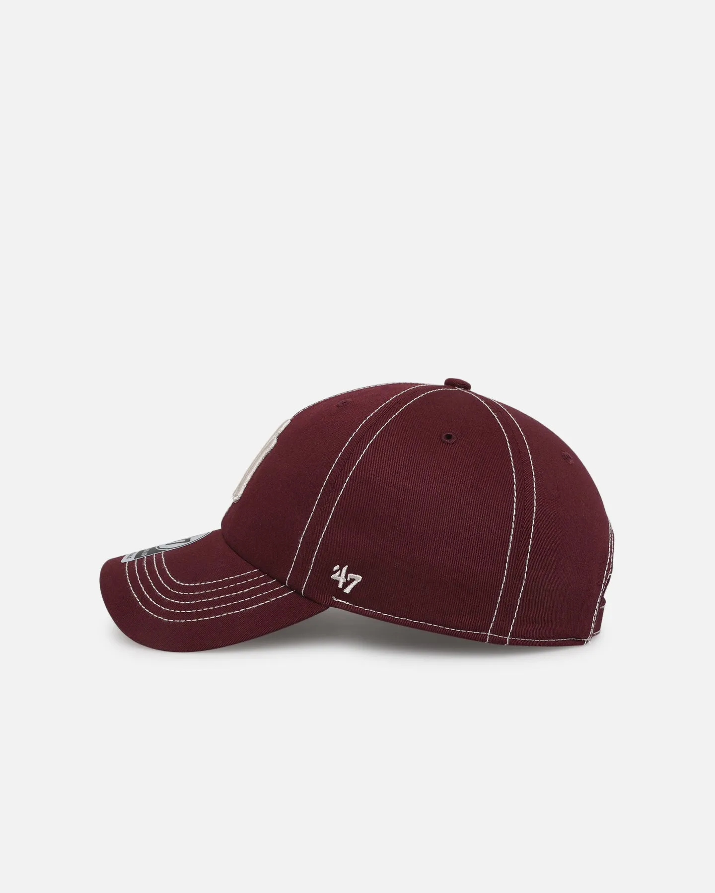 47 Brand New York Yankees 47 Clean Up Strapback Dark Maroon
