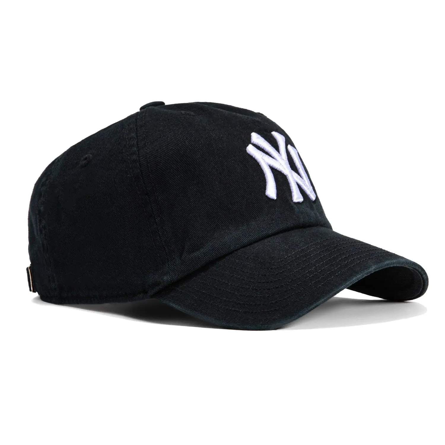 47 Brand New York Yankees Cleanup Adjustable Hat - Black. White