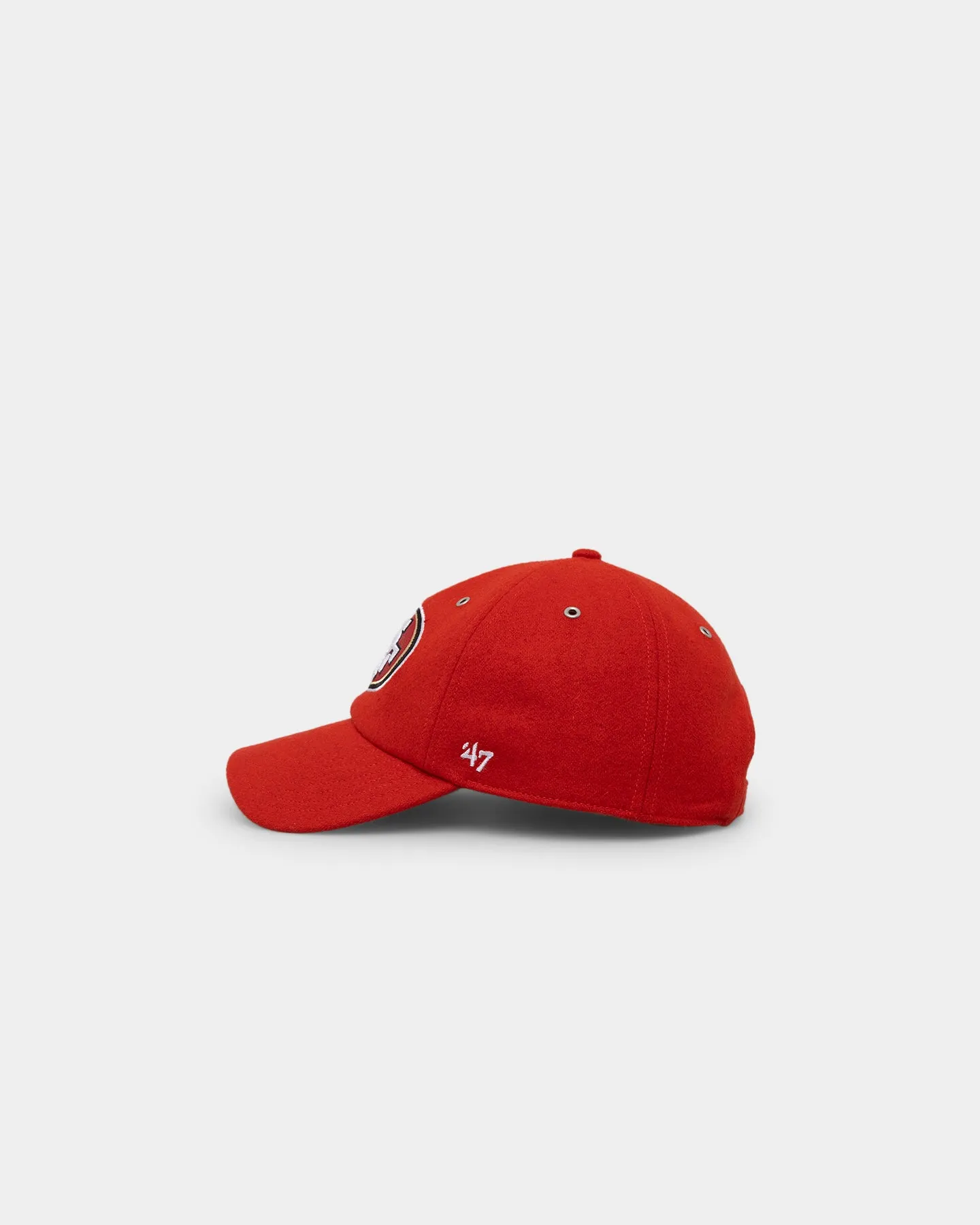 47 Brand San Francisco 49ers Wooly '47 Clean Up Strapback Red