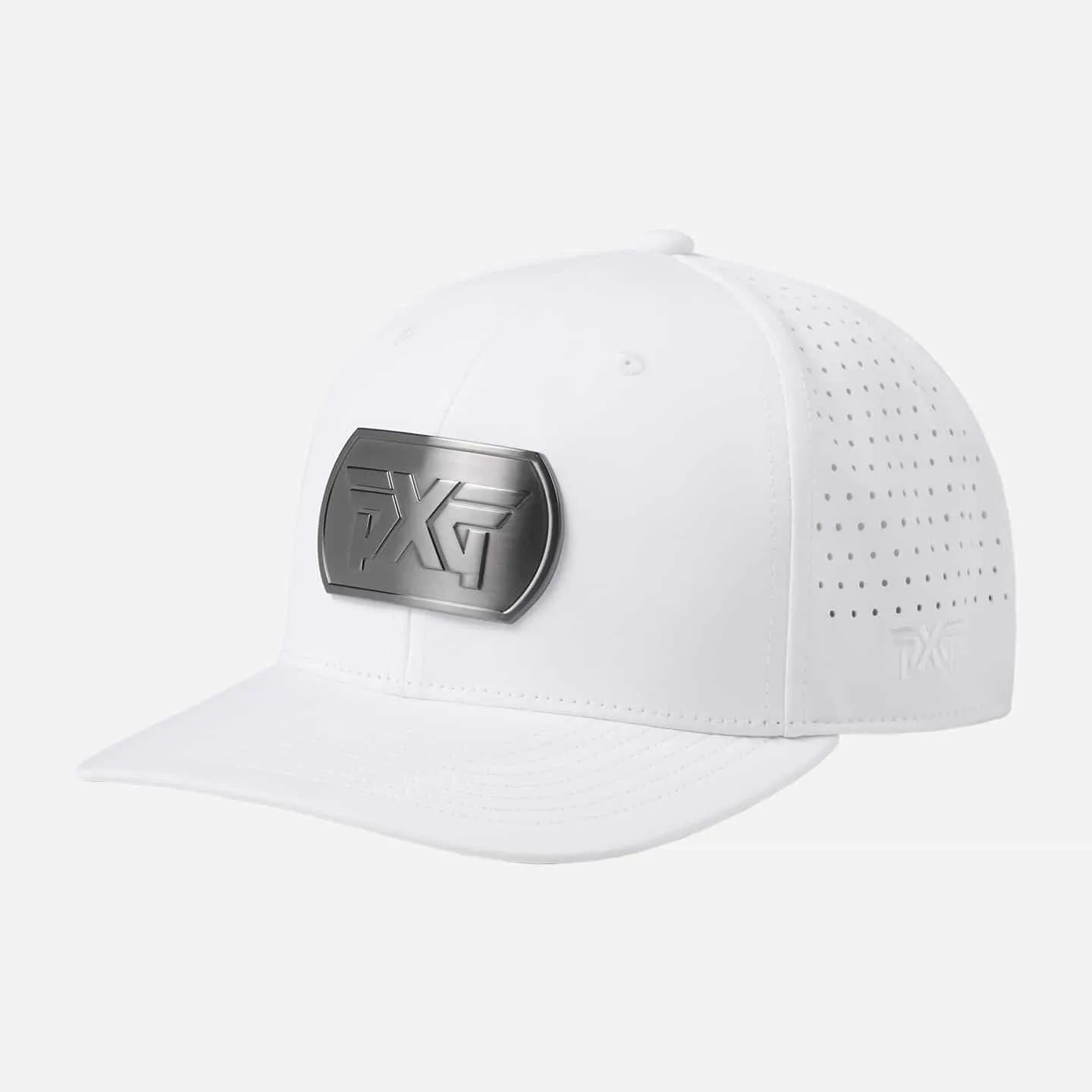 6 Panel Dog Tag Structured Low Crown Snapback