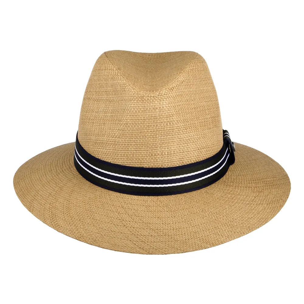 Barbour Hats Rothbury Toyo Straw Fedora Hat - Light Tan