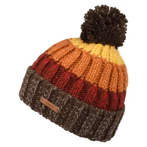 Barts Hats Wilhelm Bobble Hat - Brown-Red-Yellow