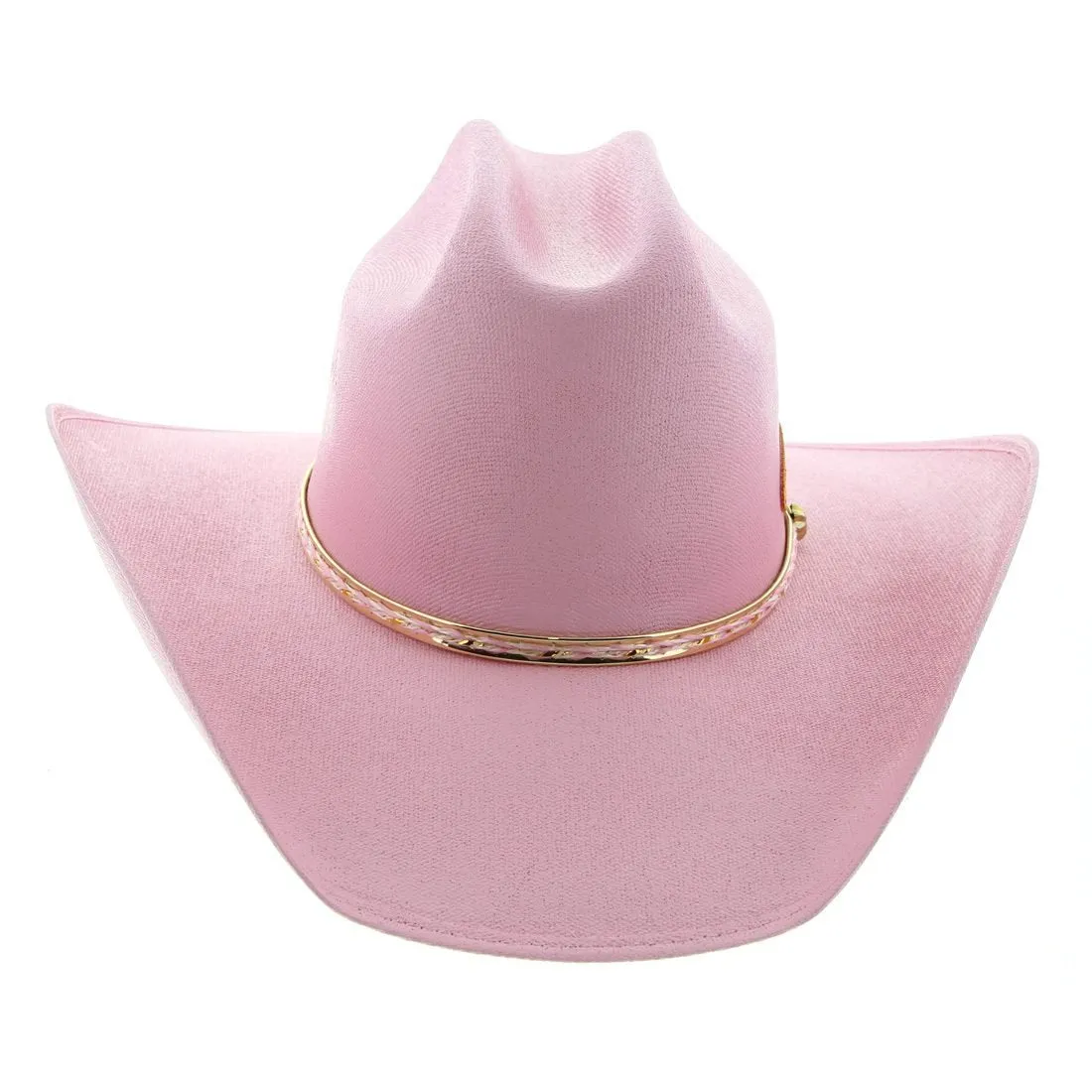 Brigalow Adults Coloured Straw Cheyenne Hat - Light Pink