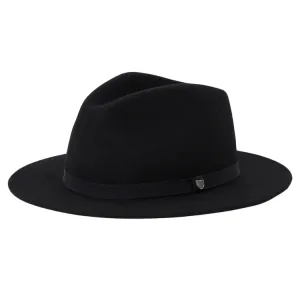 Brixton Messer Packable Fedora - Black