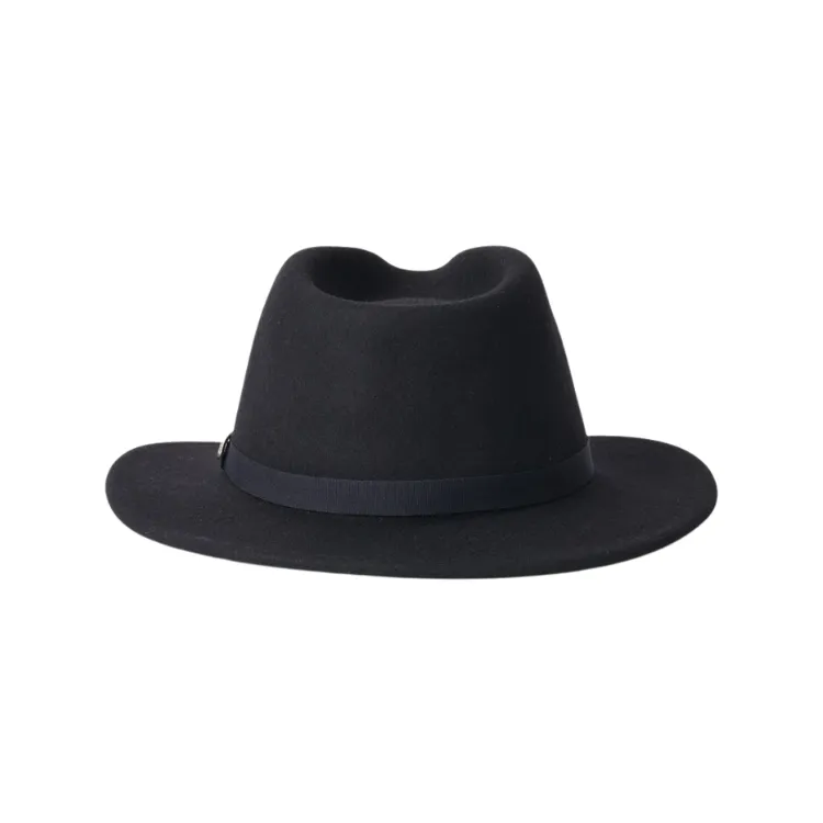 Brixton Messer Packable Fedora - Black