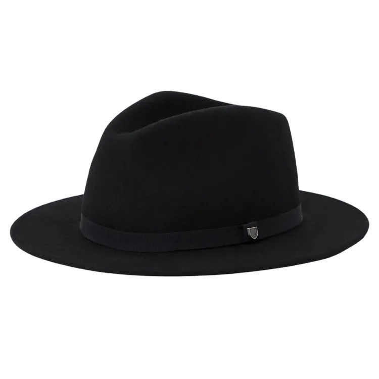Brixton Messer Packable Fedora - Black