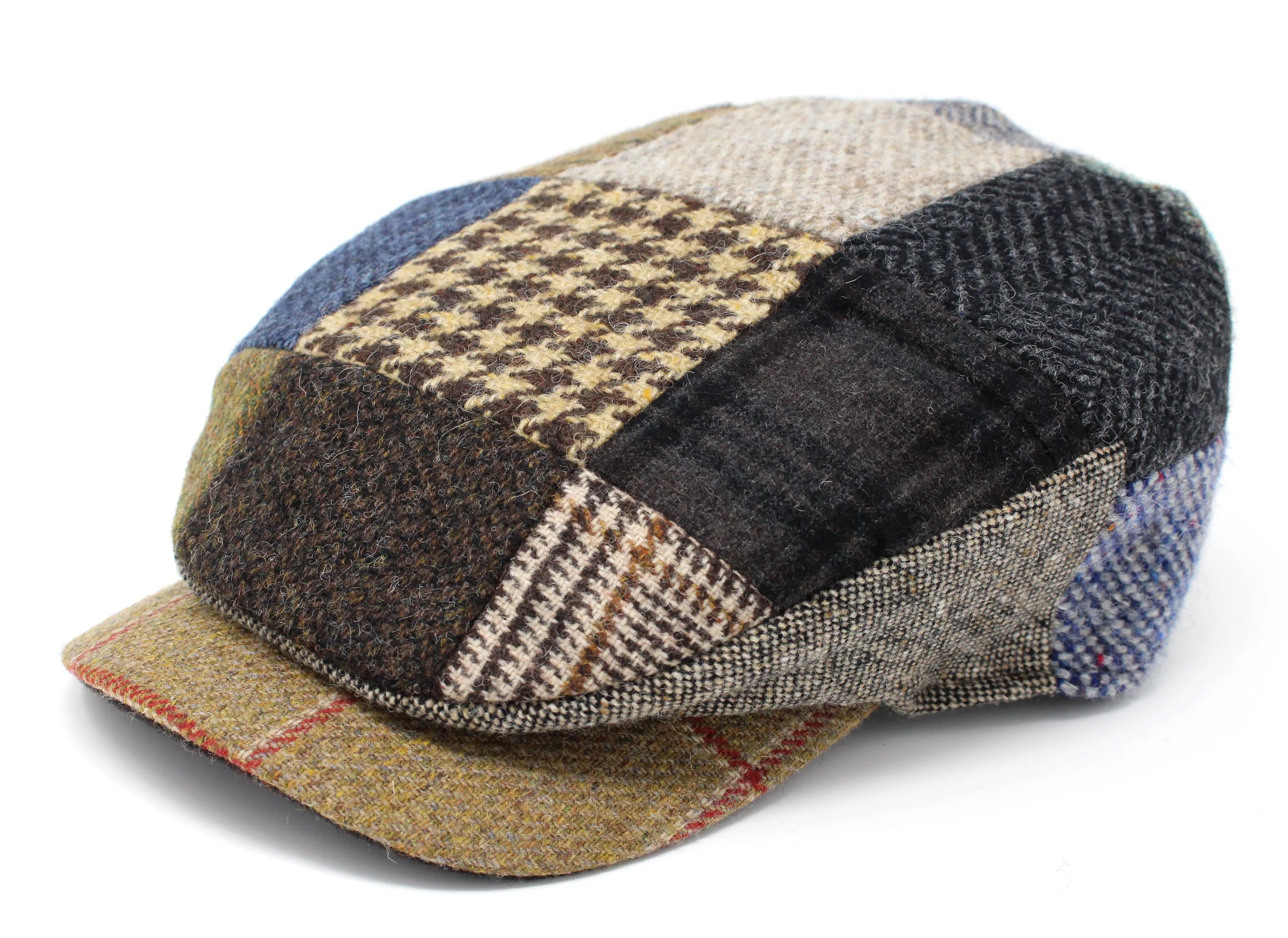 Daithi Cap Patchwork Tweed