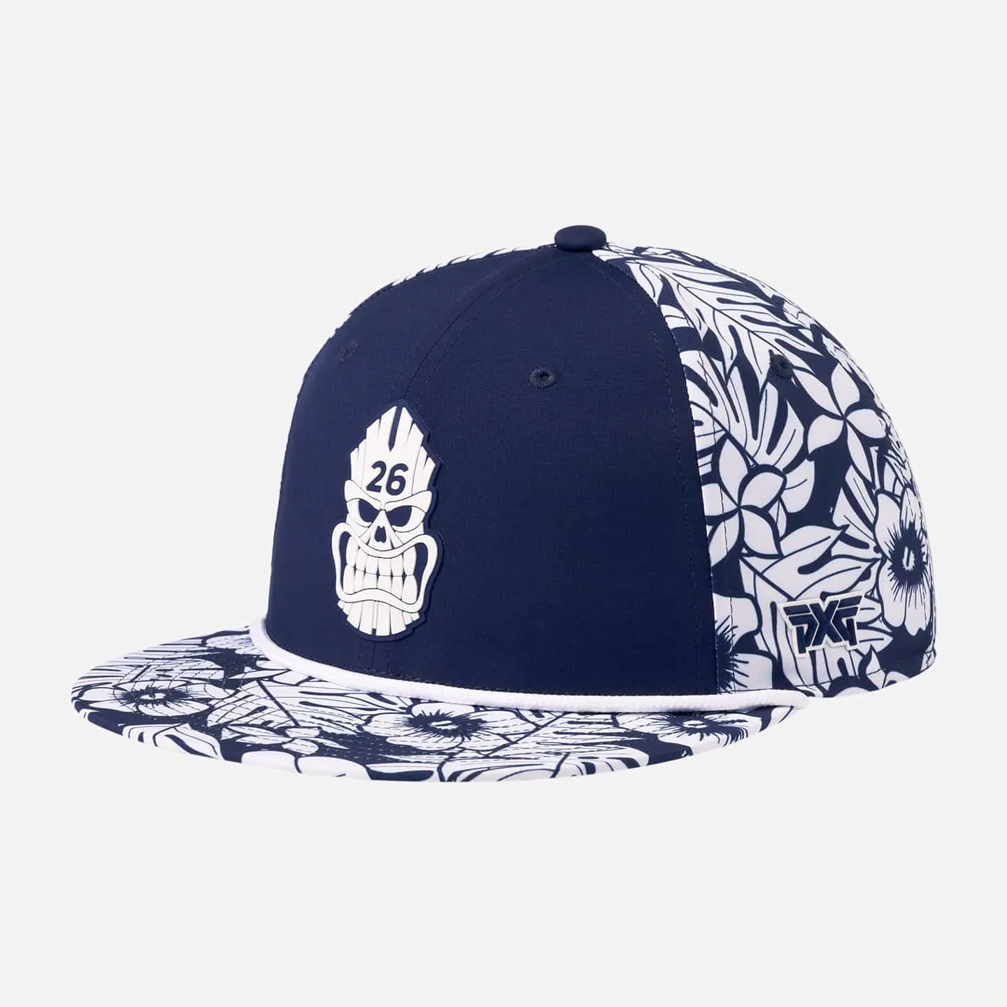 Darkness Tiki Skull 6 Panel Flat Bill