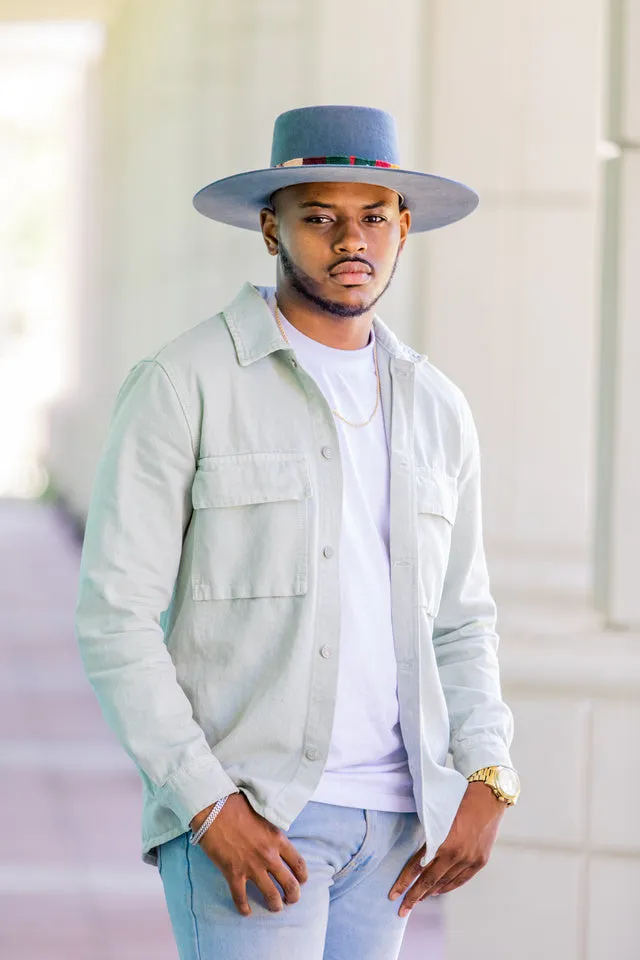 Dusty Blue Spanish Hat