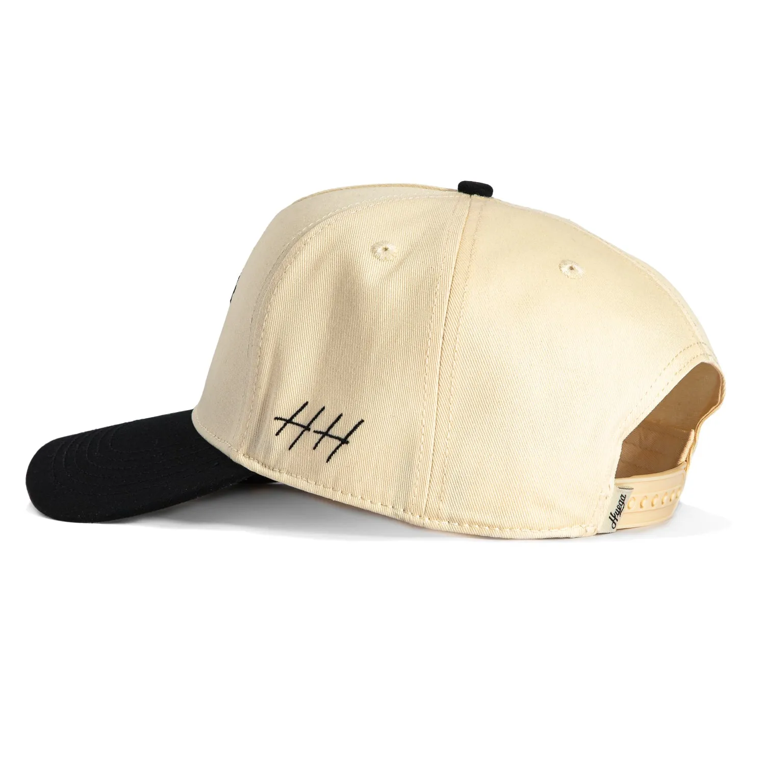 Huega House Vintage Swan Snapback Hat - Khaki. Black