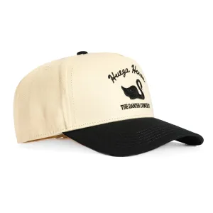 Huega House Vintage Swan Snapback Hat - Khaki. Black