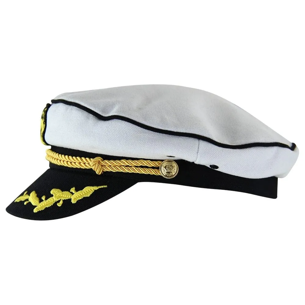 HW Collection Fun Captains Cap - White
