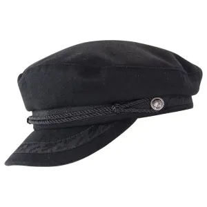 HW Collection Greek Fisherman Cap - Black