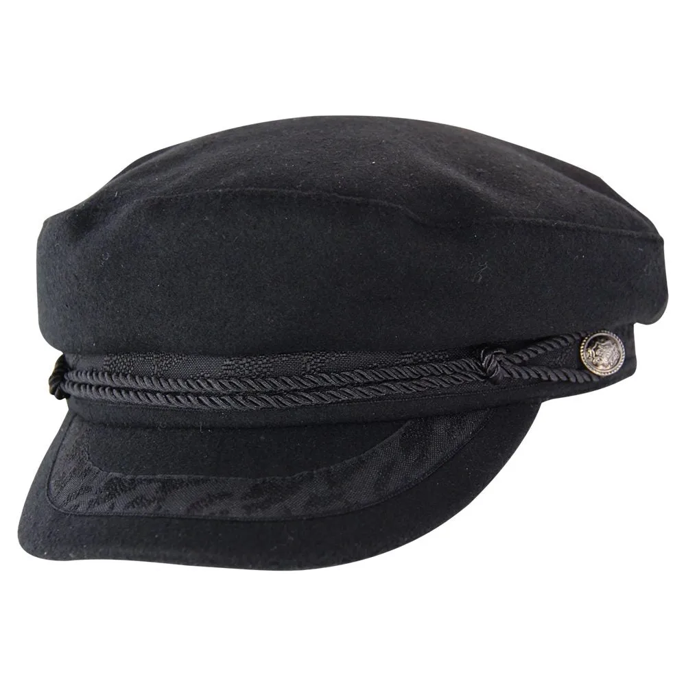HW Collection Greek Fisherman Cap - Black