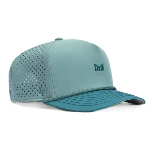 Melin Odyssey Hydro Rope Bulls Icon Snapback Hat - Indigo. Light Blue
