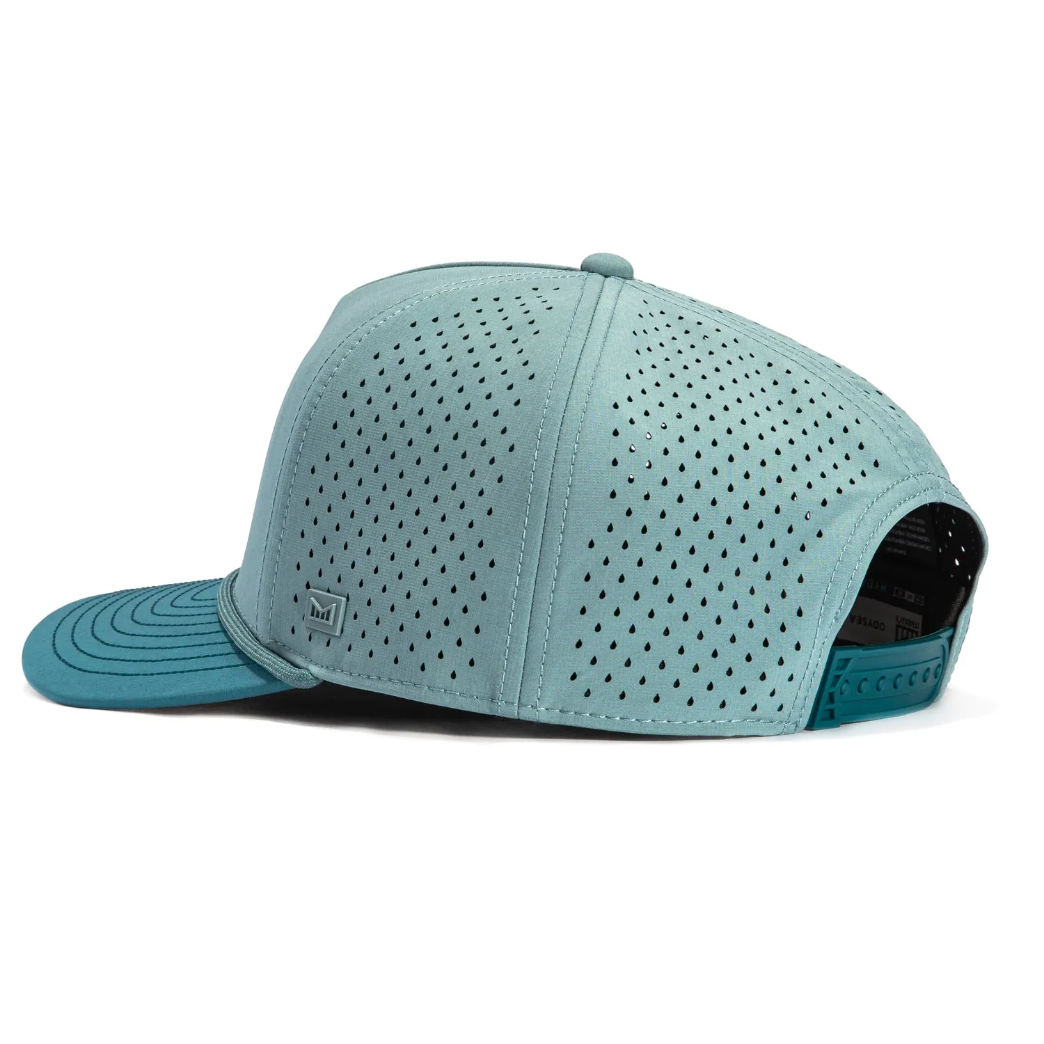 Melin Odyssey Hydro Rope Bulls Icon Snapback Hat - Indigo. Light Blue