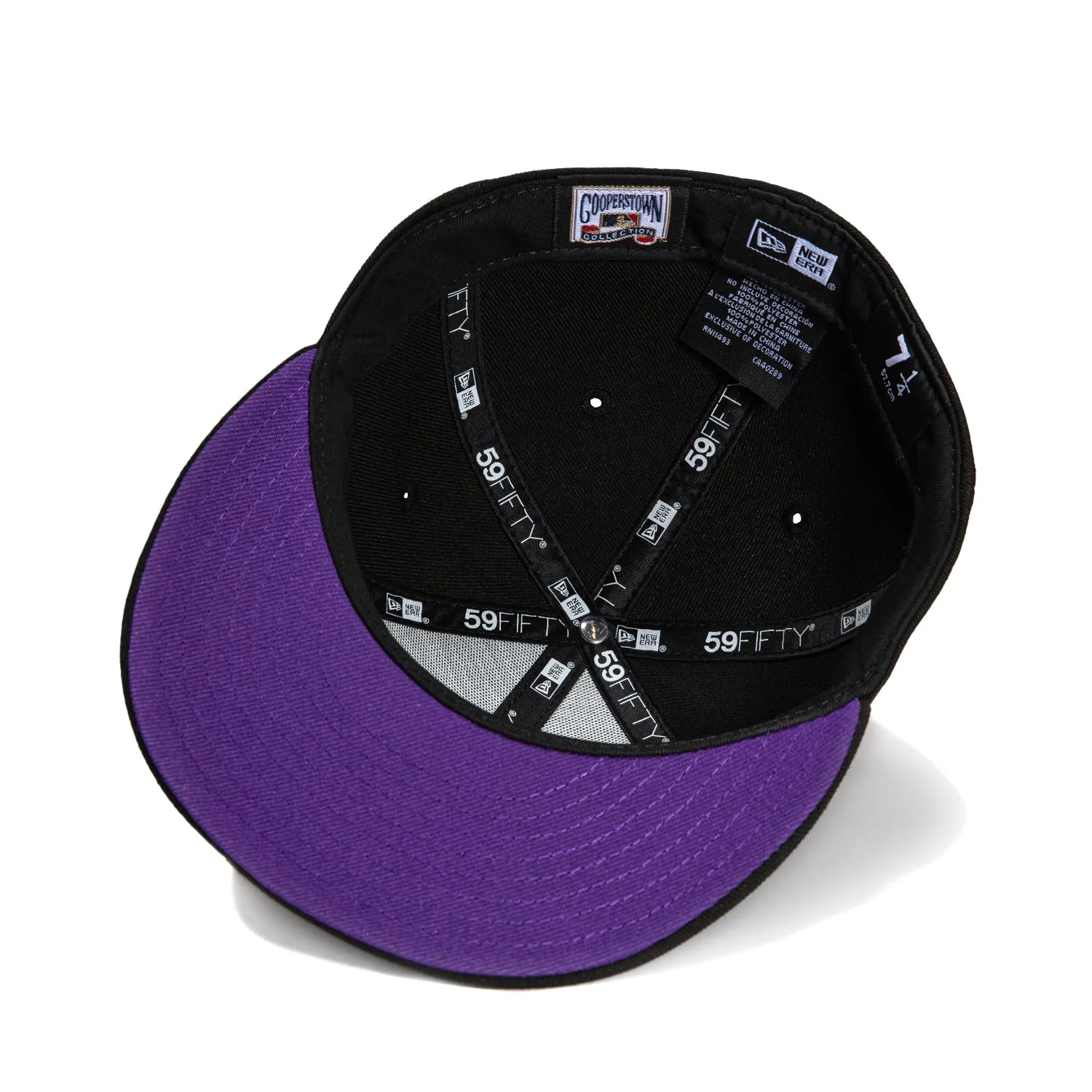 New Era 59Fifty Cool Fashion Arizona Diamondbacks 2001 World Series Patch Snake Head Hat - Black. Purple. Orange
