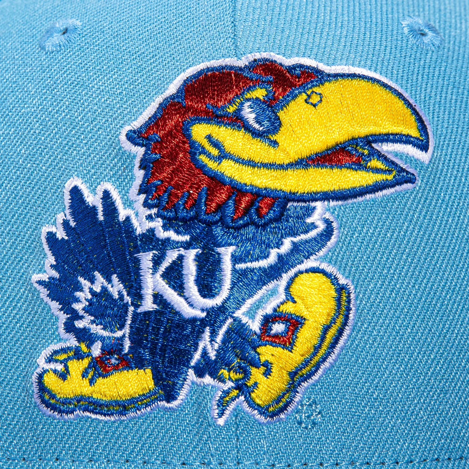 New Era 59Fifty Kansas Jayhawks 1988 Final Four Patch Hat - Light Blue. Royal