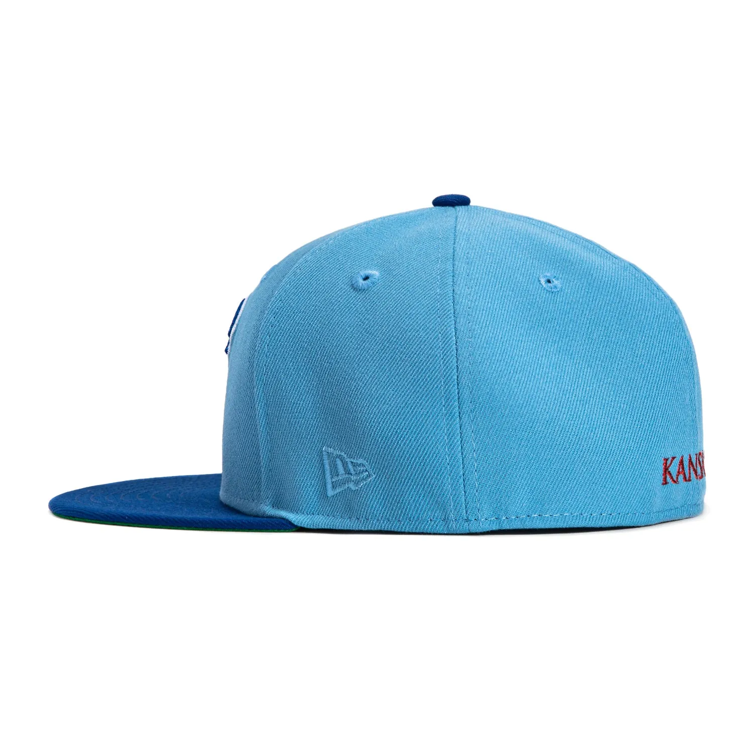 New Era 59Fifty Kansas Jayhawks 1988 Final Four Patch Hat - Light Blue. Royal