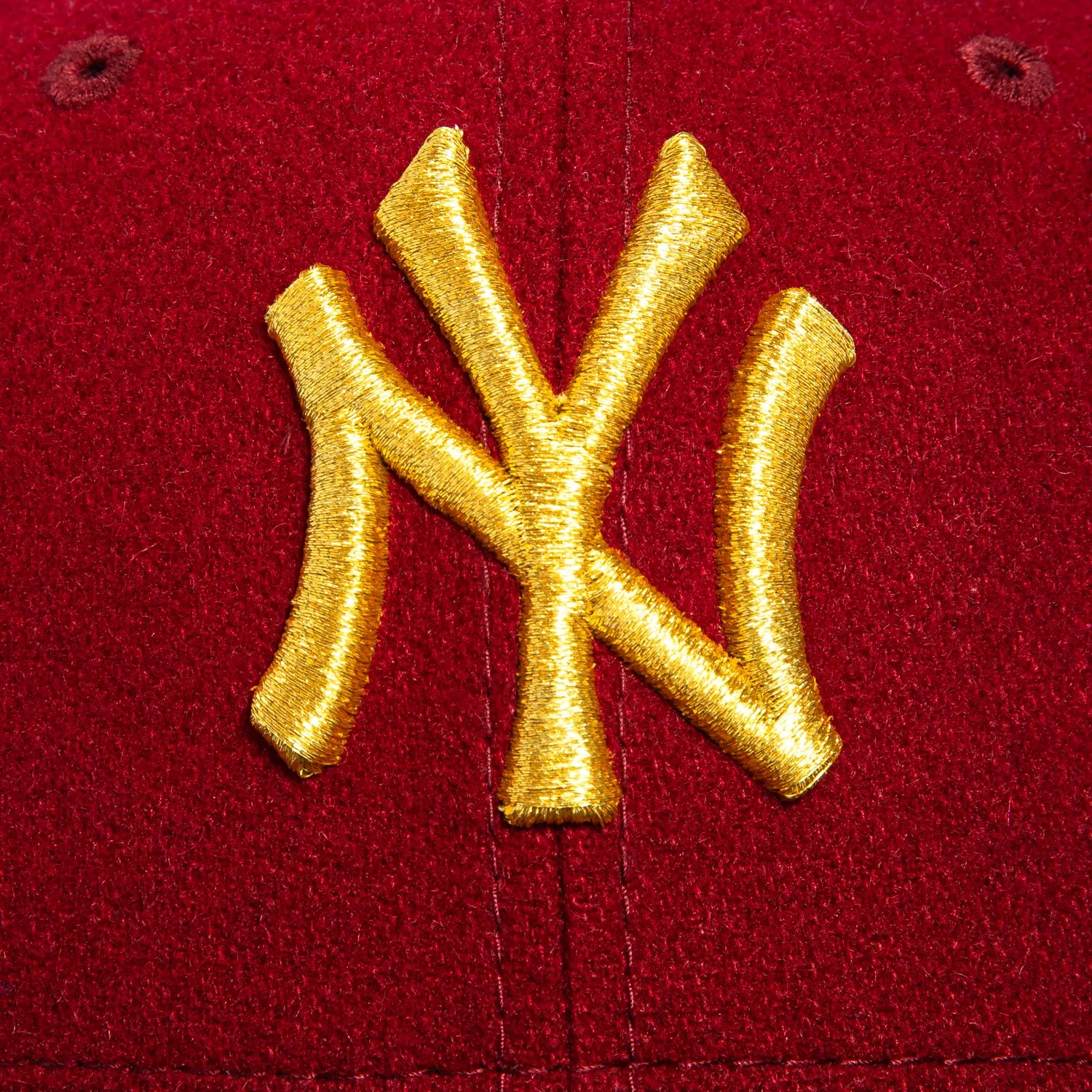 New Era 59Fifty Melton New York Yankees 1998 World Series Patch Hat - Cardinal. Navy