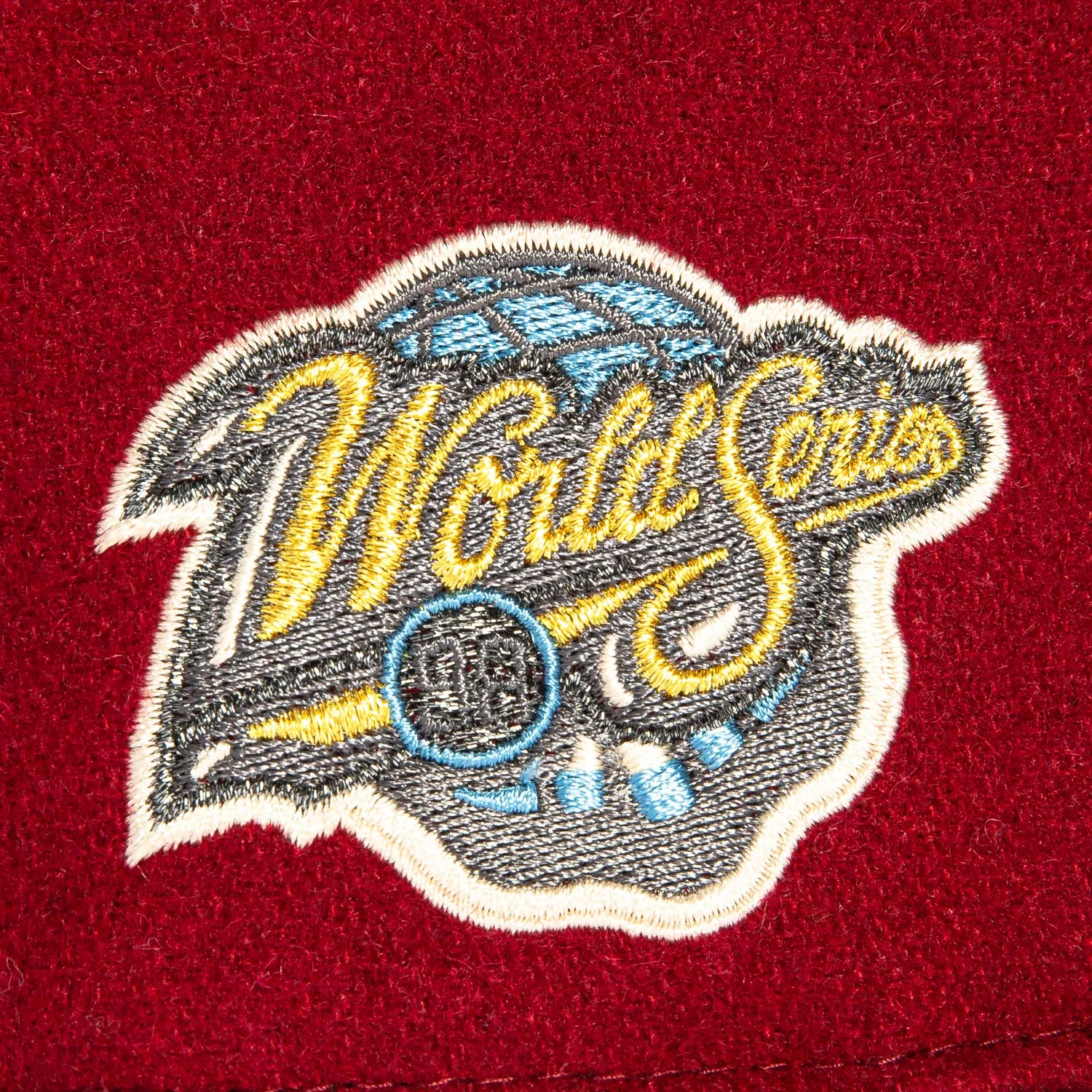 New Era 59Fifty Melton New York Yankees 1998 World Series Patch Hat - Cardinal. Navy