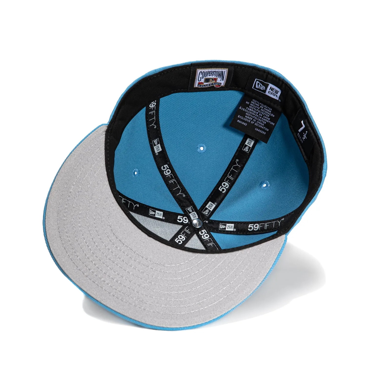 New Era 59Fifty New York Yankees 1996 World Series Patch Hat - Light Blue. White