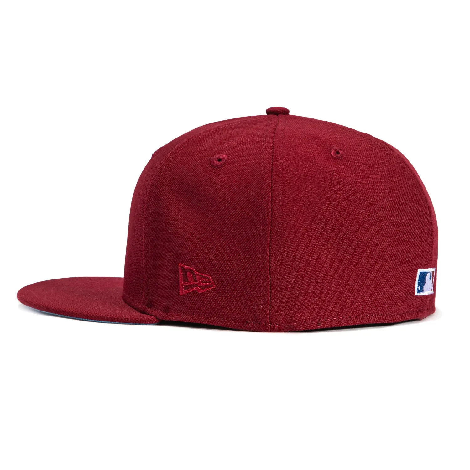New Era 59Fifty Philadelphia Phillies Jackie Robinson 50th Anniversary Patch Alternate Hat - Cardinal