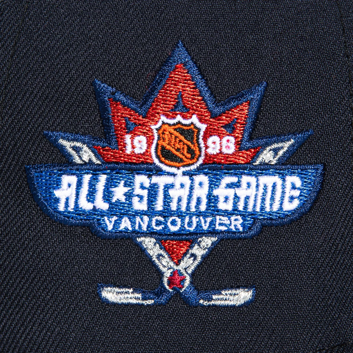New Era 59Fifty Vancouver Canucks 1998 All Star Game Patch Hat - Navy. Royal