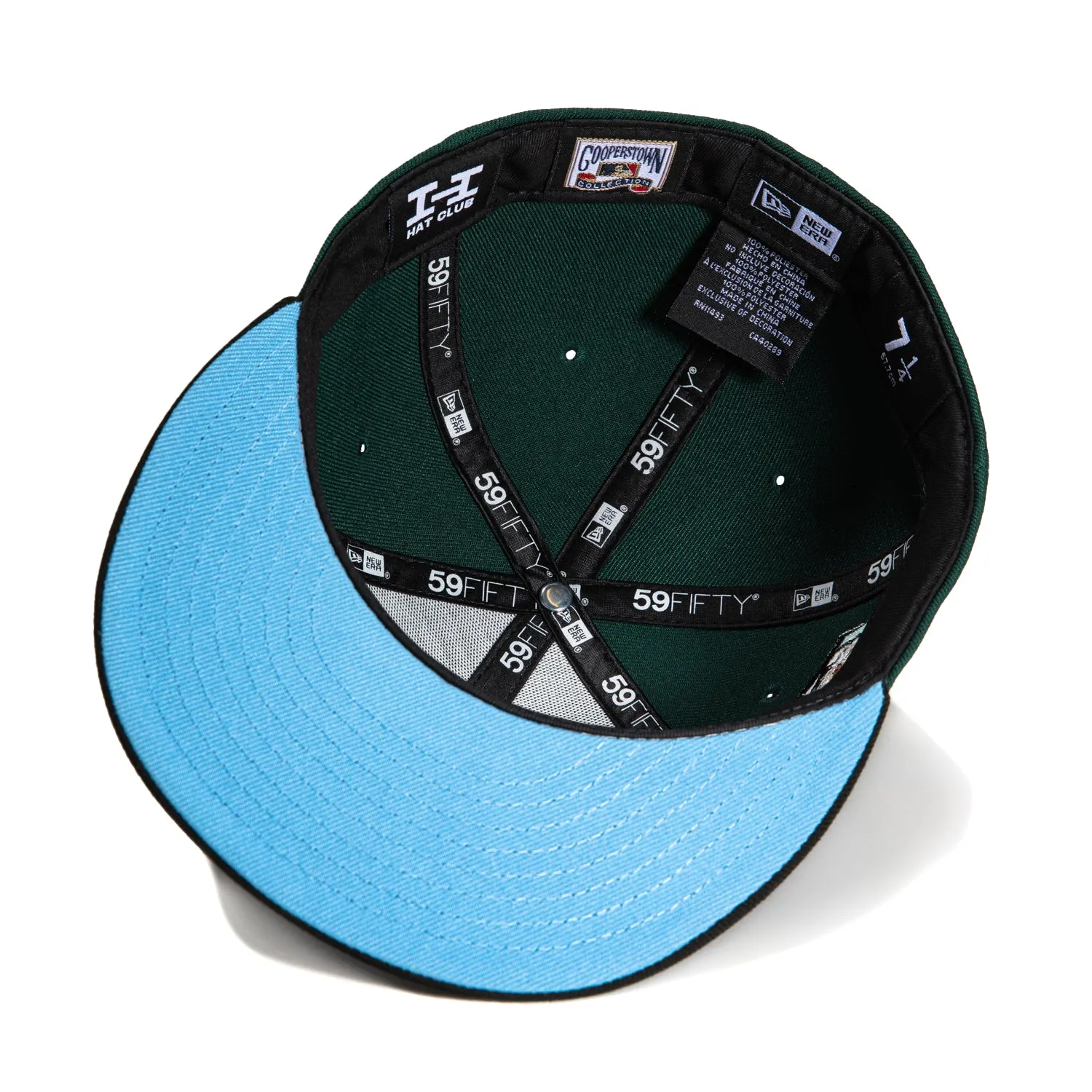 New Era 59Fifty Winter Forest San Francisco Giants 2007 All Star Game Patch Script Hat - Green. Black