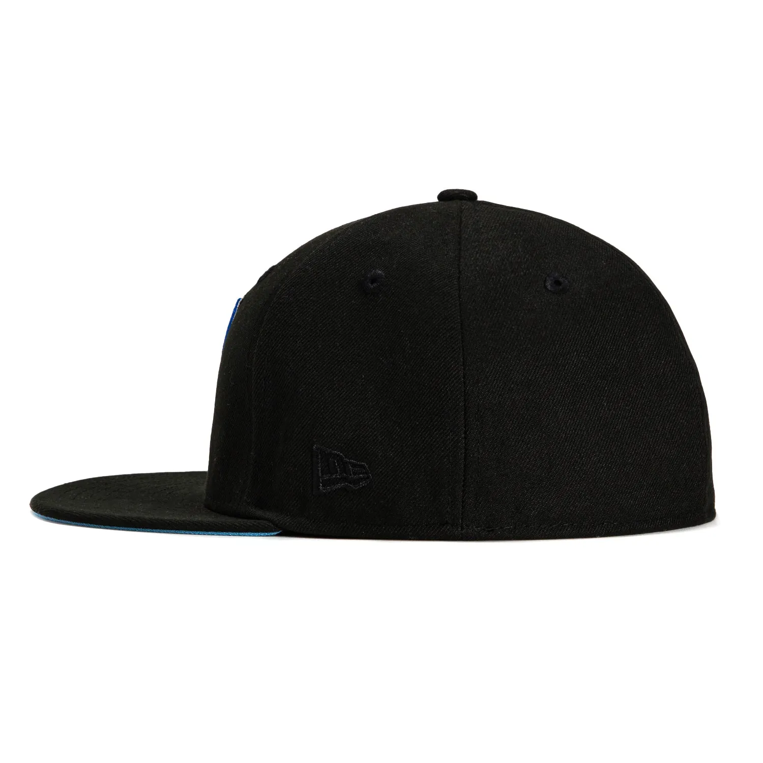 New Era 59Fifty Worcester Woo Sox Inaugural Season Patch Hat - Black. Royal. Metallic Silver