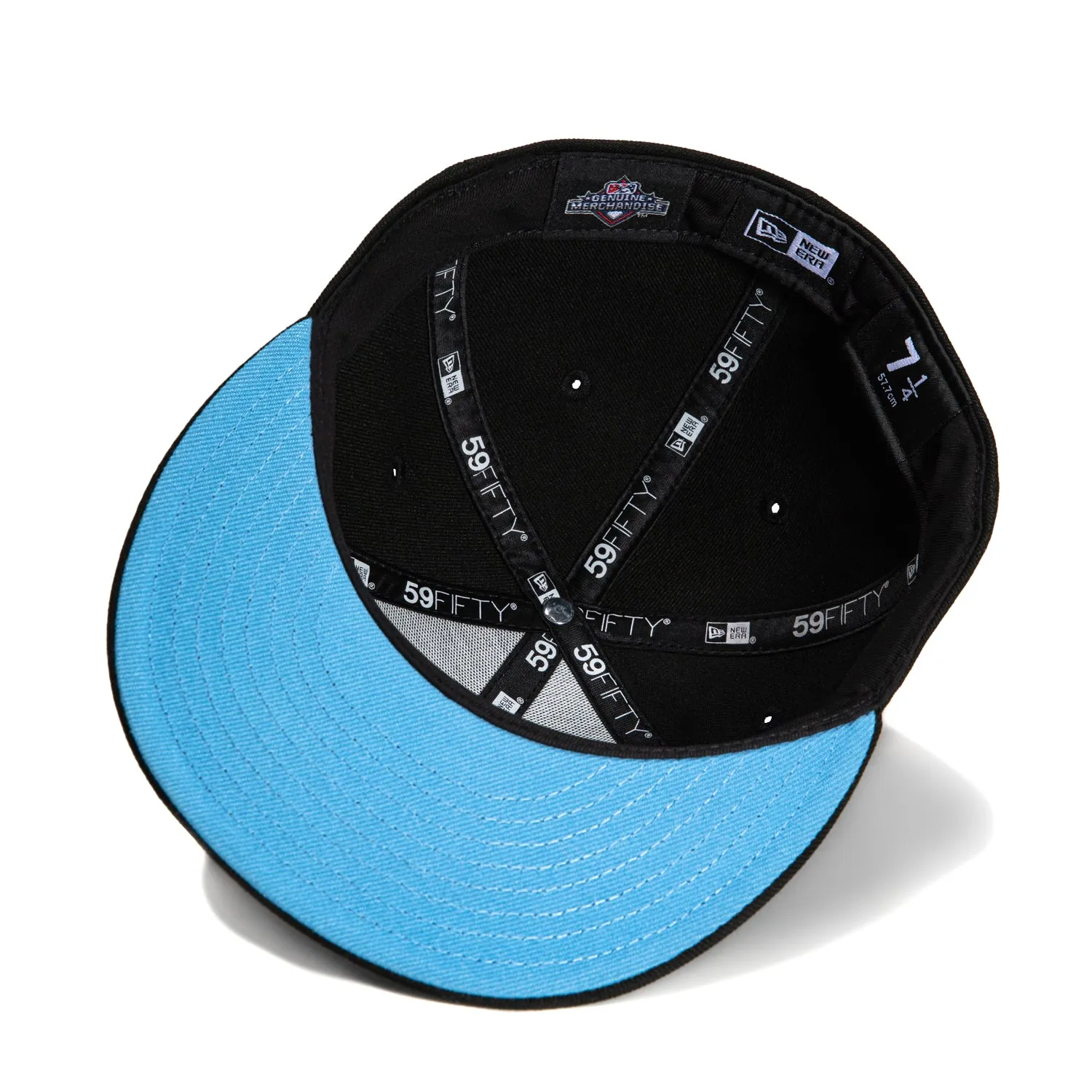 New Era 59Fifty Worcester Woo Sox Inaugural Season Patch Hat - Black. Royal. Metallic Silver