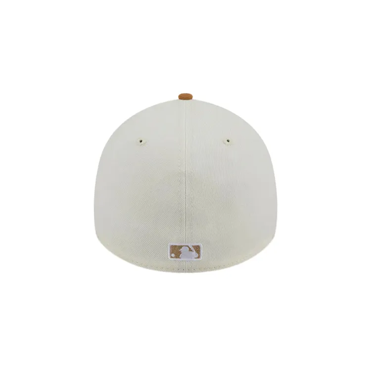 New Era Los Angeles Dodgers 39THIRTY A Frame -  Chrome White/Wheat Suede