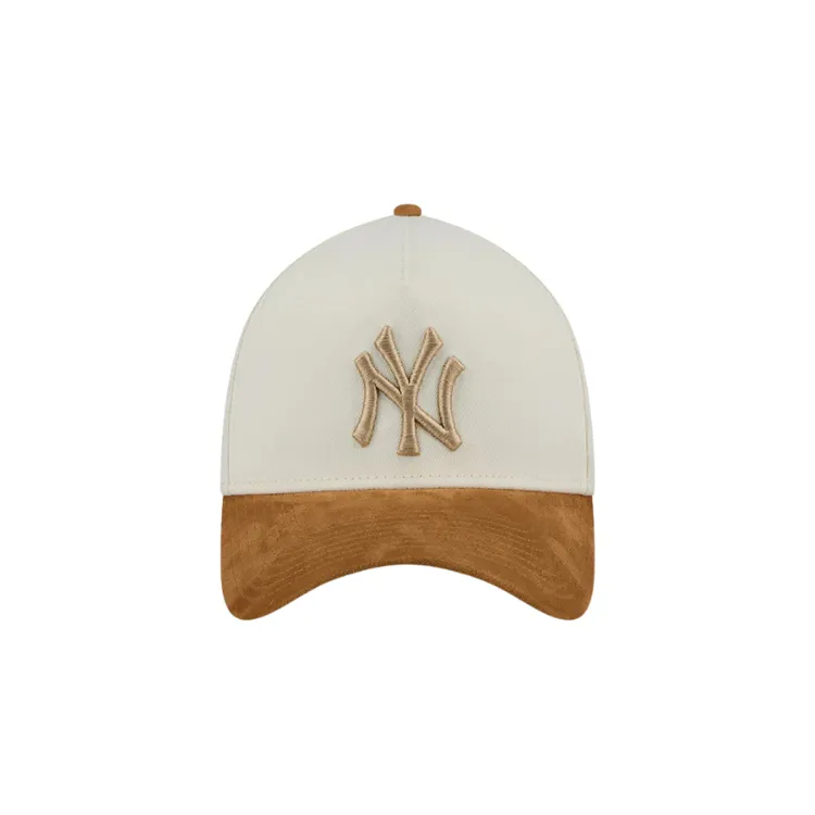 New Era New York Yankees 39THIRTY A Frame - Chrome White/Wheat Suede