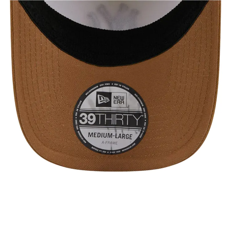 New Era New York Yankees 39THIRTY A Frame - Chrome White/Wheat Suede