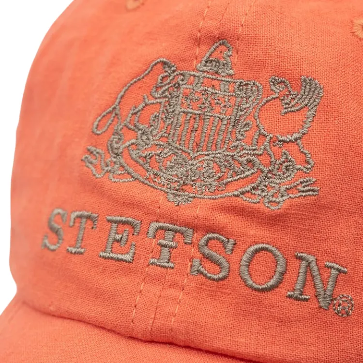 Stetson Linen Ball Cap - Orange