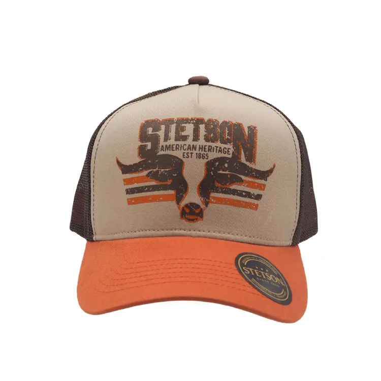 Stetson Longhorn Trucker Cap - Orange