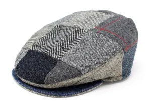 Vintage Cap Patchwork Grey/Blue Tweed
